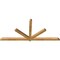 Ekena Millwork Kennewick Rough Sawn Timber Gable Bracket, Western Red Cedar, 108"W x 49"H x 4"D x 4"F, 11/12 Pitch GBW108X49X0404KEN00RWR - alternate 2
